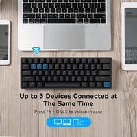 RK Royal Kludge RK61-US 60% Mechanikus Billentyűzet Vezeték Nélküli Bluetooth USB 3