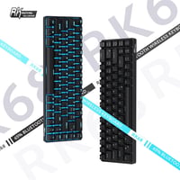 RK ROYAL KLUDGE RK68 Wireless Mechanikus Billentyűzet 65% Kompakt Bluetooth Gaming Csere Kapcsoló Fekete 9