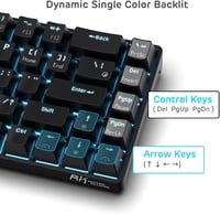 RK ROYAL KLUDGE RK68 Wireless Mechanikus Billentyűzet 65% Kompakt Bluetooth Gaming Csere Kapcsoló Fekete 6