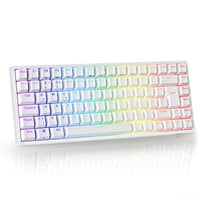 RK ROYAL KLUDGE RK84-DE 75% Kompakt Mechanikus Gamer Billentyűzet, TKL, Kék Kapcsolók, RGB Háttérvilágítás, Bluetooth, 2.4 GHz, Mac és Windo 1