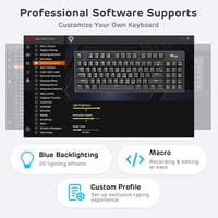 RK ROYAL KLUDGE RK89 85% mechanikus billentyűzet Bluetooth 2.4G USB-C piros kapcsoló 7