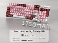 Tastatură mecanică RK Royal Kludge RK96 RGB Limited Edition, cu switch-uri interschimbabile - Darling Pink 7