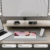 Tastatură mecanică RK Royal Kludge RK96 RGB Limited Edition, cu switch-uri interschimbabile - Darling Pink 2