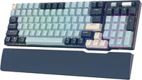 RK ROYAL KLUDGE RK96 RGB mechanikus billentyűzet, 96 gomb, Bluetooth 5.0, erdei kék 1