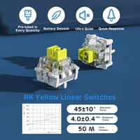 RK ROYAL KLUDGE RK96 RGB mechanikus billentyűzet, 96 gomb, Bluetooth 5.0, erdei kék 6