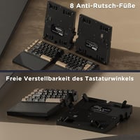 RK ROYAL KLUDGE S70 Wireless Mechanikus Gamer Billentyűzet Split Ergonomikus QWERTZ RGB 6
