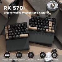RK ROYAL KLUDGE S70 Wireless Mechanikus Gamer Billentyűzet Split Ergonomikus QWERTZ RGB 2