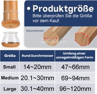 RKELA Szilikon Szék Lábvédő Sapka 16db Filc Csúsztatóval 14-20mm 5