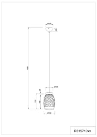 Lampă suspendată RL LIVE YOUR LIGHT Bidar R31571031 – Metal alb mat și lemn natural, cu dulie E27 9