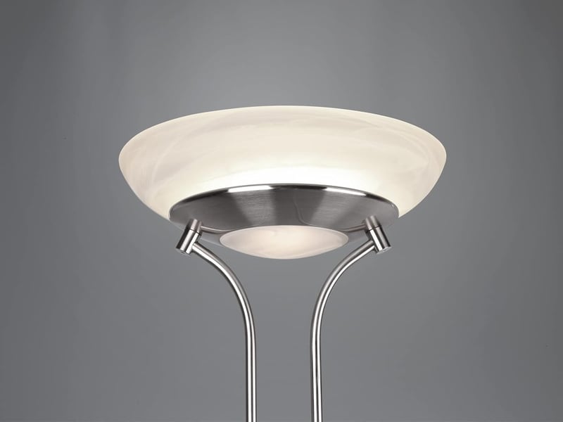 RL LIVE YOUR LIGHT Orson LED álló lámpa nikkel matt üveg alabásterfehér dimmeres - Matte Nickel
