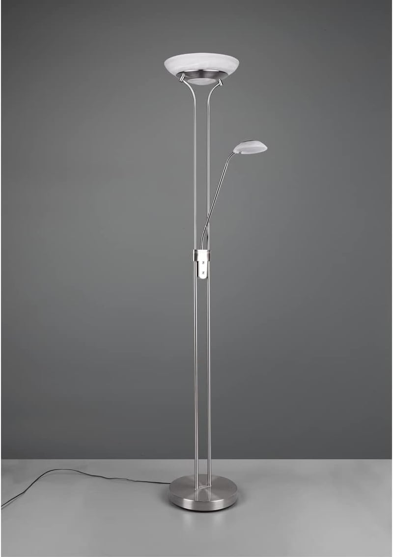 RL LIVE YOUR LIGHT Orson LED álló lámpa nikkel matt üveg alabásterfehér dimmeres - Matte Nickel