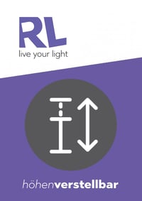 RL Live Your Light Paros R32043132 LED závesné svietidlo, kov, matná čierna, 21W + 2x5,5W, stropné svietidlo s funkciou Switch Dimmer 6