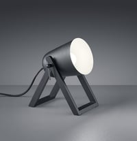 RL LIVE YOUR LIGHT Reality Leuchten Marc R50721032 stolna svjetiljka, E27, mat crna, drvo/metal, 12,5 x 19,5 x 21 cm 2