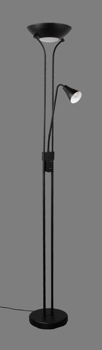 RL Live Your Light Scotty R41651332 LED állólámpa – fekete matt fém, 2x7W E24 + 1x4,5W E14, kapcsolós fényerőszabályzó, flexibilis 2