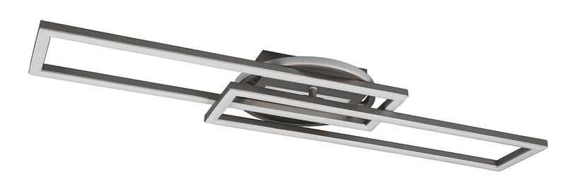 RL LIVE YOUR LIGHT Twister R67183107 LED stropné svietidlo 30 W, s diaľkovým ovládaním, meniteľná farba svetla, stmievateľné, matný nikel, kov