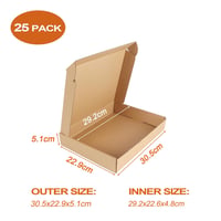RLAVBL Barna Postai Dobozok 25 db 30,5x22,9x5,1 cm Karton Csomagküldő Doboz Játék Ajándék Szállításhoz 2