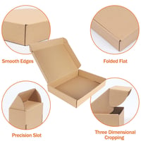 RLAVBL Barna Postai Dobozok 25 db 30,5x22,9x5,1 cm Karton Csomagküldő Doboz Játék Ajándék Szállításhoz 4