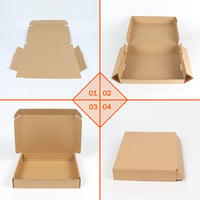 RLAVBL Barna Postai Dobozok 25 db 30,5x22,9x5,1 cm Karton Csomagküldő Doboz Játék Ajándék Szállításhoz 6