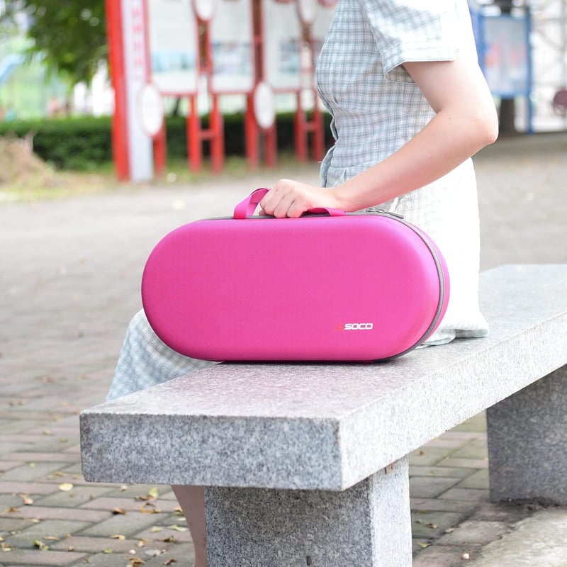 RLSOCO Dyson Airwrap táska rövid és hosszú csatornához, rózsaszín hordozótok