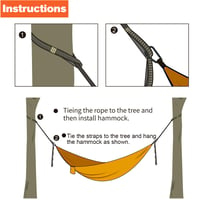 RNHDLY Függőágy Felfüggesztő Heveder 2 m x 2,5 cm - 2 db-os Csomag, Erős Tartású Hordozható Hammock Szíj Kültéri Használatra 7
