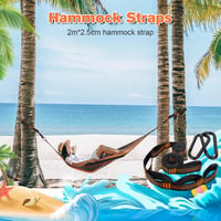 RNHDLY Függőágy Felfüggesztő Heveder 2 m x 2,5 cm - 2 db-os Csomag, Erős Tartású Hordozható Hammock Szíj Kültéri Használatra 3