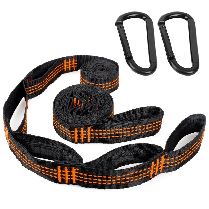 RNHDLY Függőágy Felfüggesztő Heveder 2 m x 2,5 cm - 2 db-os Csomag, Erős Tartású Hordozható Hammock Szíj Kültéri Használatra