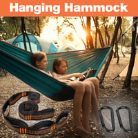RNHDLY Függőágy Felfüggesztő Heveder 2 m x 2,5 cm - 2 db-os Csomag, Erős Tartású Hordozható Hammock Szíj Kültéri Használatra 5