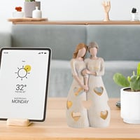 RNPKZ Anya-Lány Gyertyatartó LED Gyertyával Ajándék 4