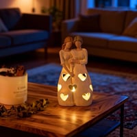 RNPKZ Anya-Lány Gyertyatartó LED Gyertyával Ajándék 7