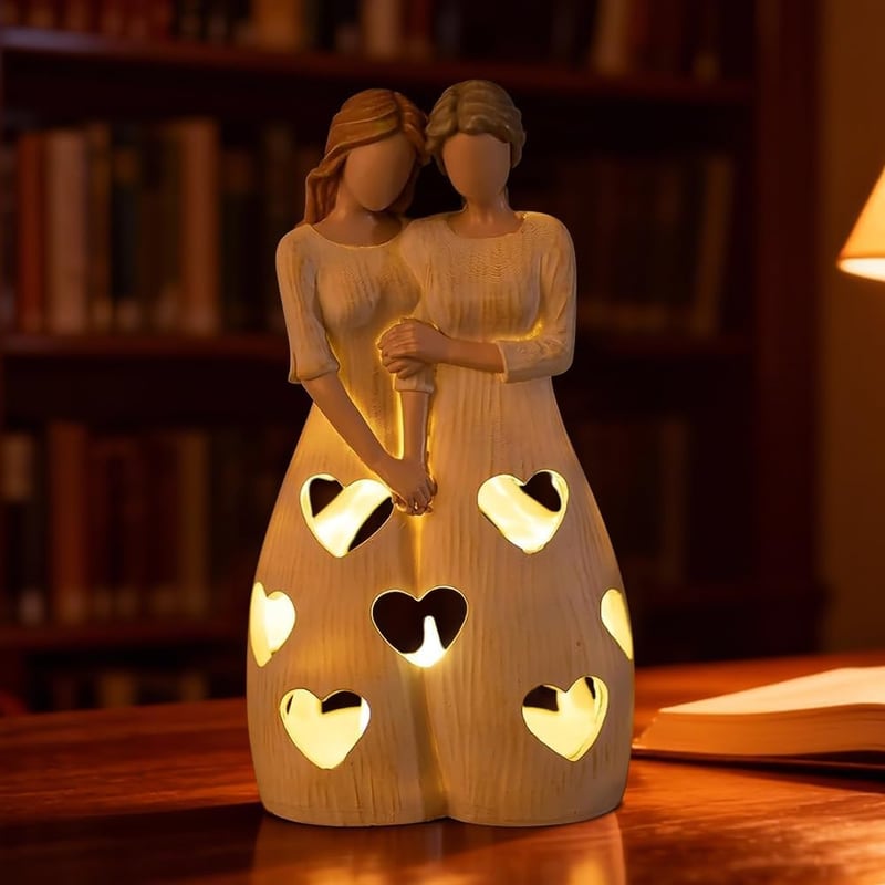 RNPKZ Anya-Lány Gyertyatartó LED Gyertyával Ajándék