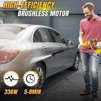 Roadtime 20V Akkus Nyomásmosó DeWalt Kompatibilis 340W Kefe Nozzle 9