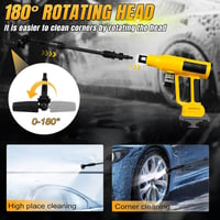Roadtime 20V Akkus Nyomásmosó DeWalt Kompatibilis 340W Kefe Nozzle 7