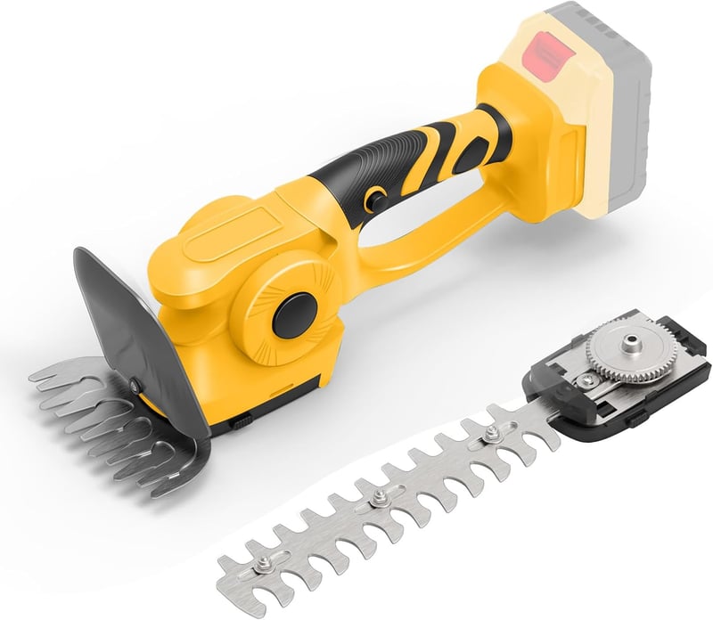 Roadtime 2in1 Akkumulátoros Sövényvágó és Fűnyíró 60° Állítható Elektromos Kerti Olló DeWalt 20V