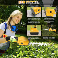 Roadtime 2in1 Akkumulátoros Sövényvágó és Fűnyíró 60° Állítható Elektromos Kerti Olló DeWalt 20V 4