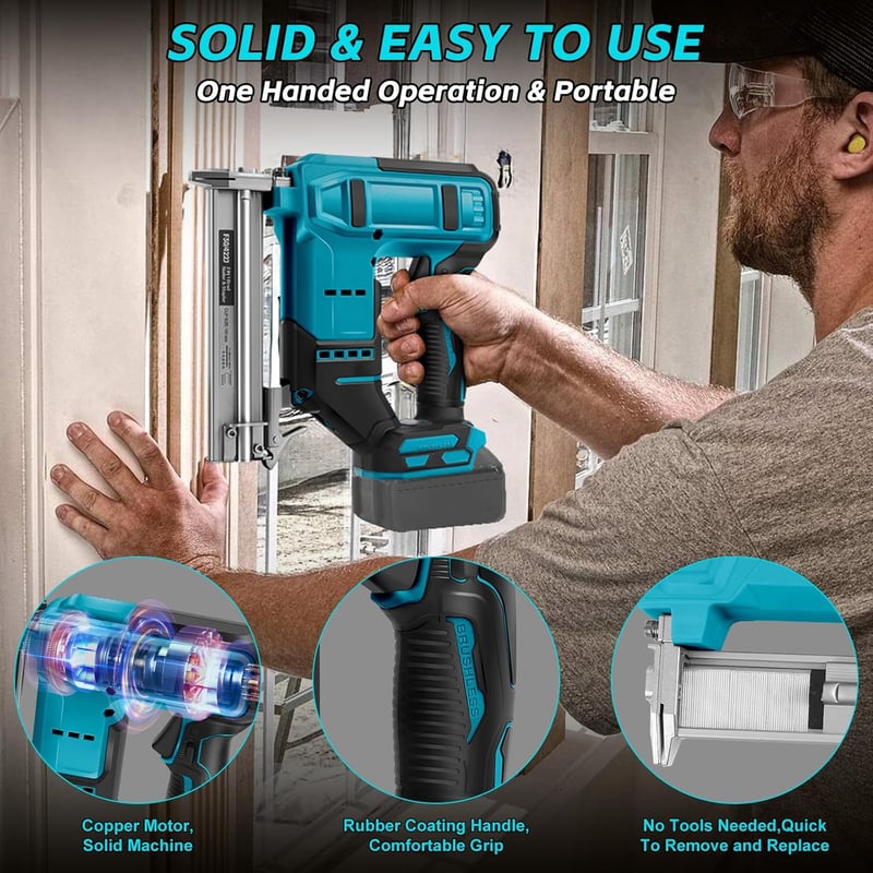 Roadtime Akkus Szögezhető Makita 18V Kompatibilis Brushless Elektromos Tűzőgép