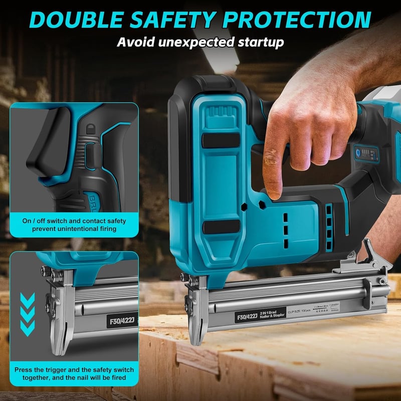 Roadtime Akkus Szögezhető Makita 18V Kompatibilis Brushless Elektromos Tűzőgép