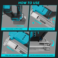 Roadtime Akkus Szögezhető Makita 18V Kompatibilis Brushless Elektromos Tűzőgép 4