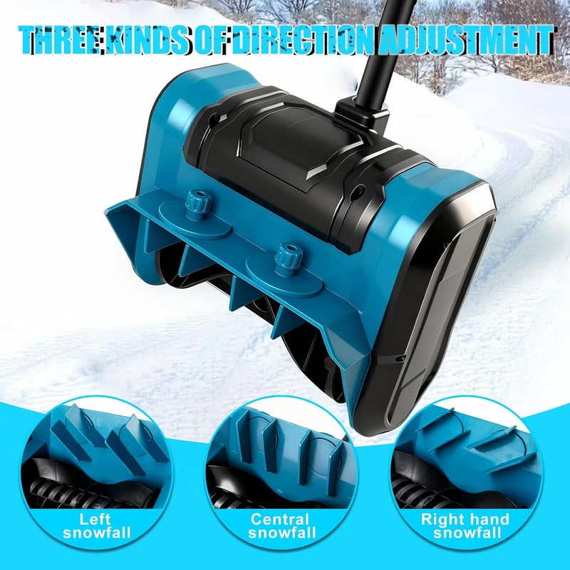 Roadtime Makita 18V akkus hótoló, 1000W kefe nélküli hóeltakarító, 8m dobástáv