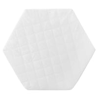 Šesťhranný matrac do ohrádky s odnímateľným poťahom, biele prešívanie, hexagonálny Ø 120 cm, vložka do detskej ohrádky 1