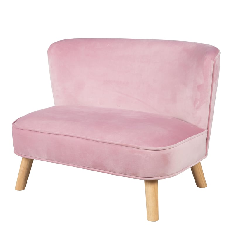 Detská pohovka roba Lil Sofa so zamatovým čalúnením – mauve