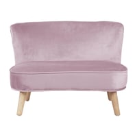 Detská pohovka roba Lil Sofa so zamatovým čalúnením – mauve 4