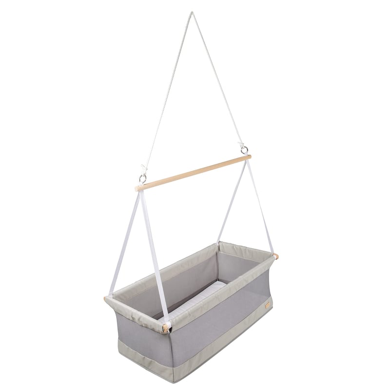 Závesná vložka do detskej postieľky roba Safe Asleep so sieťovanou plochou na ležanie, matracom s rozmermi 90x45 cm a poťahom z bavlny a polyesteru
