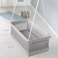 Závesná vložka do detskej postieľky roba Safe Asleep so sieťovanou plochou na ležanie, matracom s rozmermi 90x45 cm a poťahom z bavlny a polyesteru 8