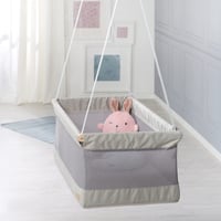 Závesná vložka do detskej postieľky roba Safe Asleep so sieťovanou plochou na ležanie, matracom s rozmermi 90x45 cm a poťahom z bavlny a polyesteru 10