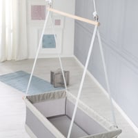 Závesná vložka do detskej postieľky roba Safe Asleep so sieťovanou plochou na ležanie, matracom s rozmermi 90x45 cm a poťahom z bavlny a polyesteru 5