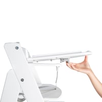 Jedálenská tácka roba Sit Up Flex biela – Prídavný podnos k stoličke z masívneho dreva – Kompatibilný s popruhovým systémom a sedacími vankúšmi – Pre deti od 6 mesiacov 5