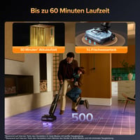 Parný vysávač a mop Roborock F25 Ultra, 22 kPa, čistenie parou 180 °C, ovládanie cez aplikáciu, vysávanie za sucha i za mokra 9