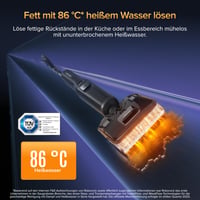 Parný vysávač a mop Roborock F25 Ultra, 22 kPa, čistenie parou 180 °C, ovládanie cez aplikáciu, vysávanie za sucha i za mokra 3