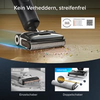 Mokro-suchý vysávač Roborock F25 XT, 20000 Pa, s funkciou mopovania, 90 °C samočistenie a rýchle sušenie, sklopiteľný o 180°, Wi-Fi, čierny 3