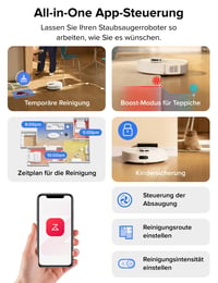 Robotický vysávač Roborock Q7 L5 biely – sací výkon 8000 Pa HyperForce, inteligentná navigácia 8